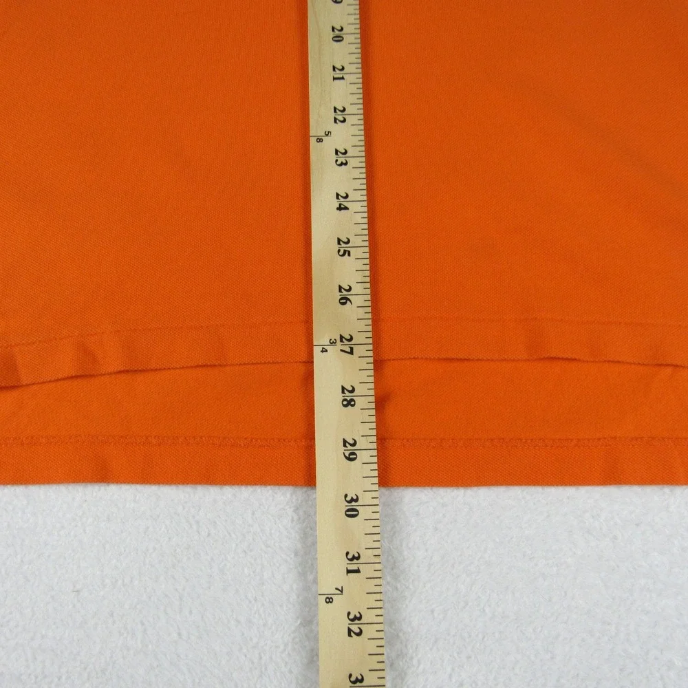 Polo Ralph Lauren Polo Shirt Mens L Orange Excellent Short Sleeve Pique Pony